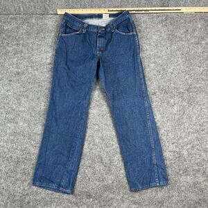 Red Kap Jeans Mens Size 34x34 Blue Straight Leg Workwear Durable‎ Denim